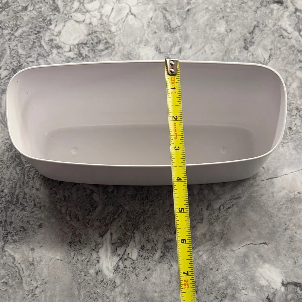 Magnetic organizer, white, can be used as a refrigerator planter for small plant